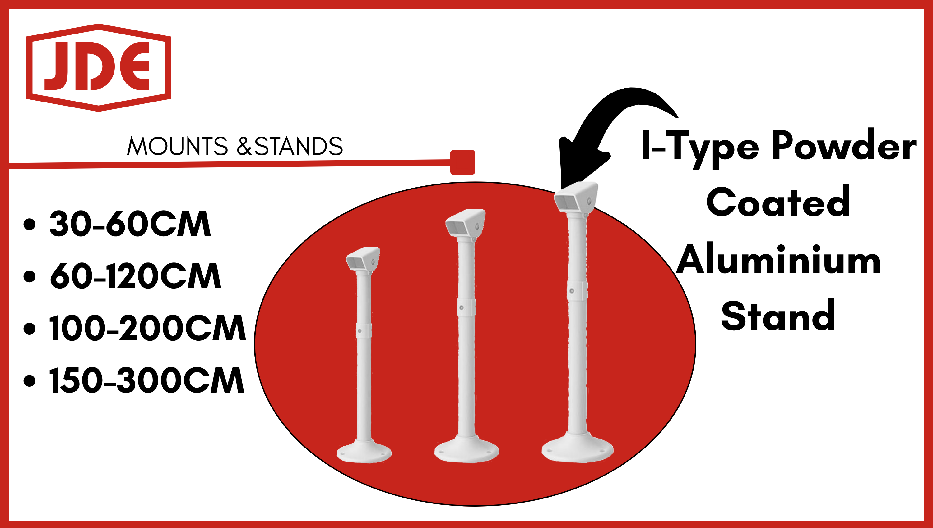 JDE I-Type Aluminium Stand